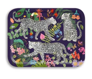 Leopards Birchwood Tray