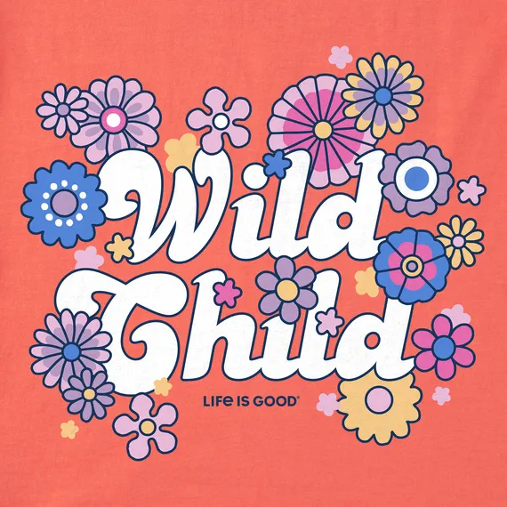 Life is Good Kids Hippy Wild Child Long Sleeve Crusher Tee