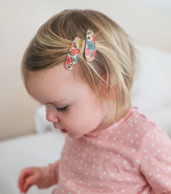 Little Maureen Floral Baby Hair Clip Set