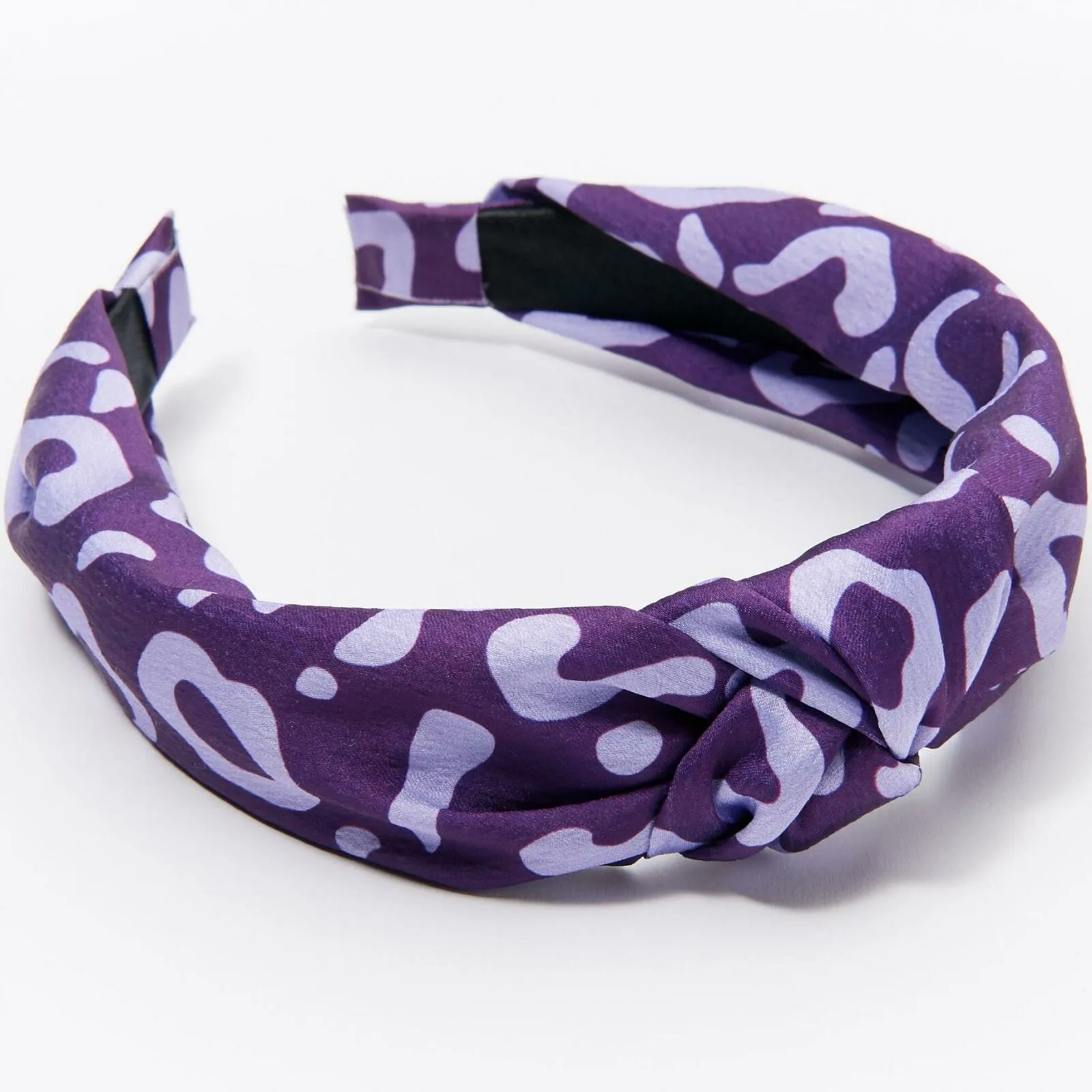 LOGO by Lori Goldstein Cheetah Knot Headband Purple
