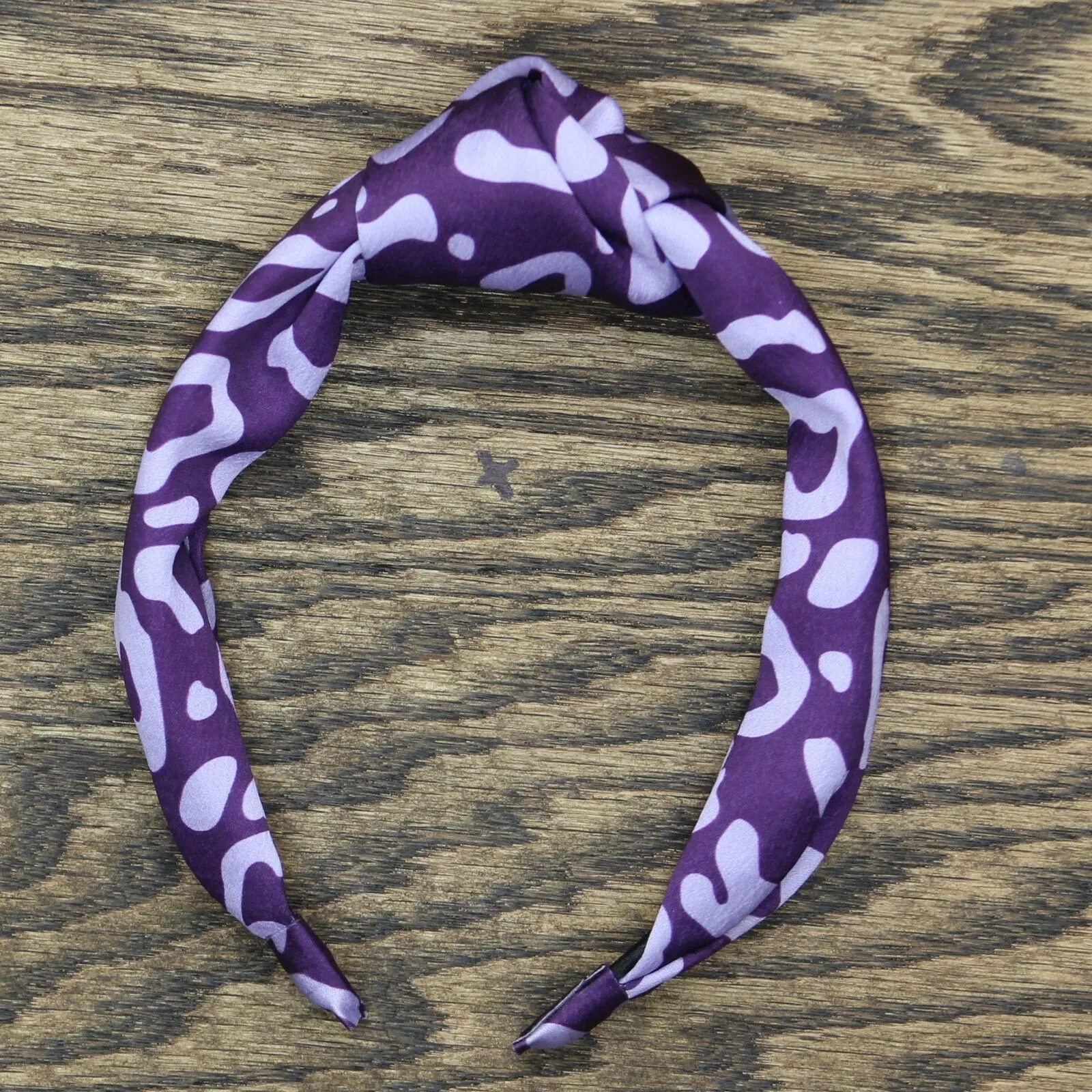 LOGO by Lori Goldstein Cheetah Knot Headband Purple