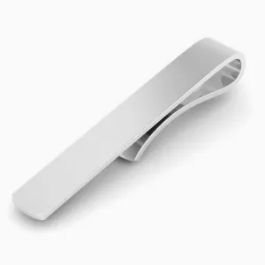 Long Classic Sterling Silver Tie Clip by Krysaliis
