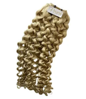 Loose Curls Blonde Collection - Platinum Blonde Indian Virgin Hair with Loose Curl Texture