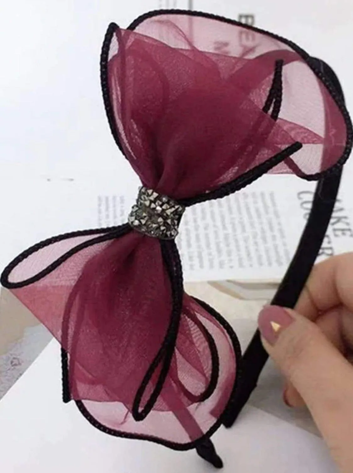Lovely Girl Tulle Bow Headband