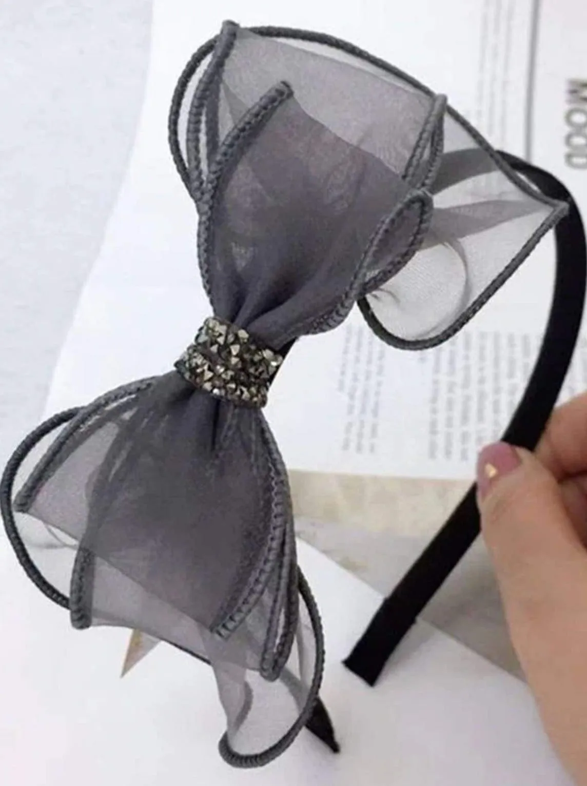 Lovely Girl Tulle Bow Headband