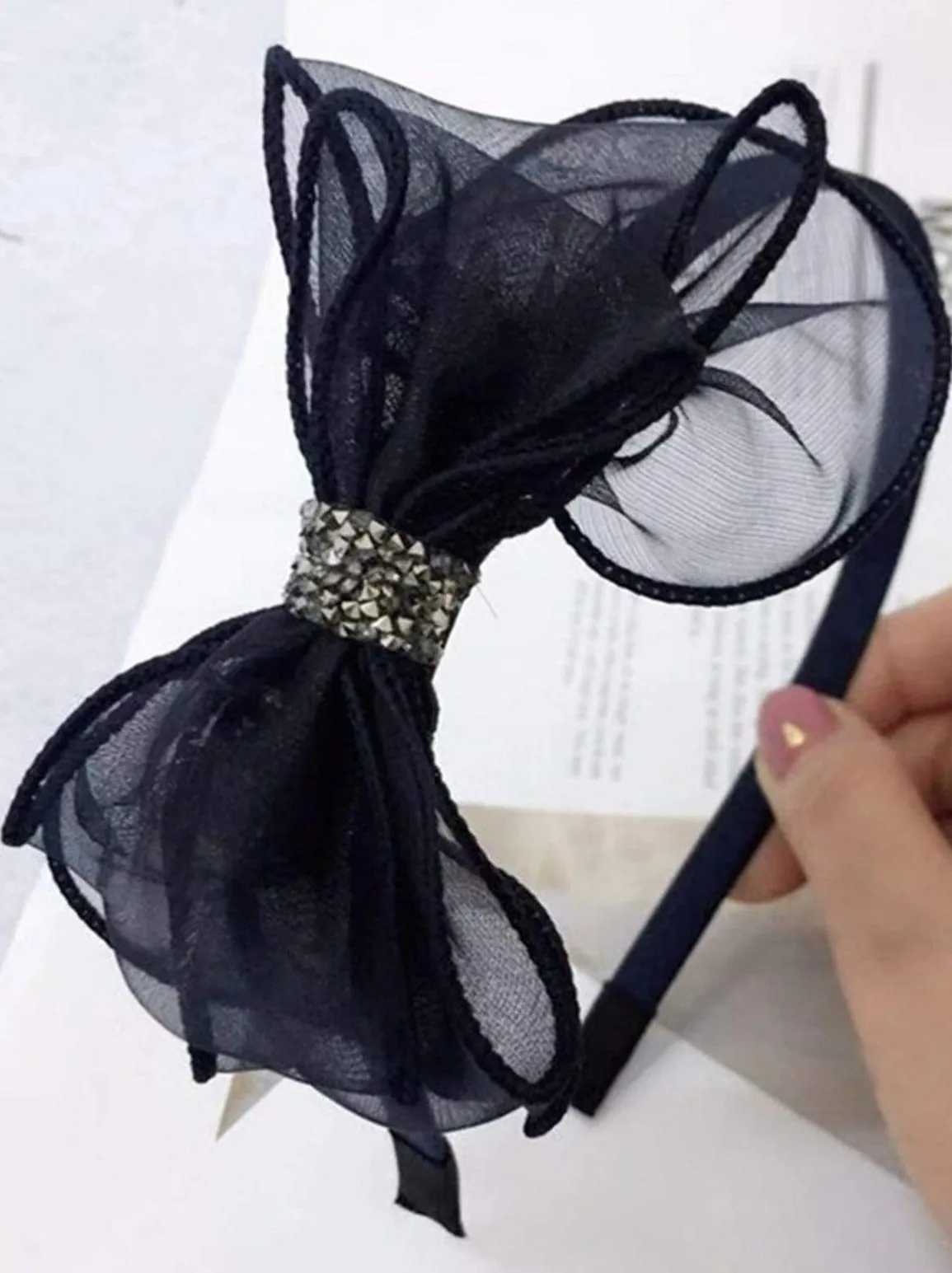 Lovely Girl Tulle Bow Headband