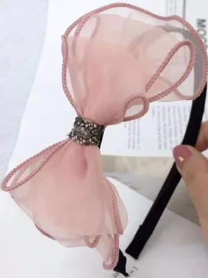 Lovely Girl Tulle Bow Headband