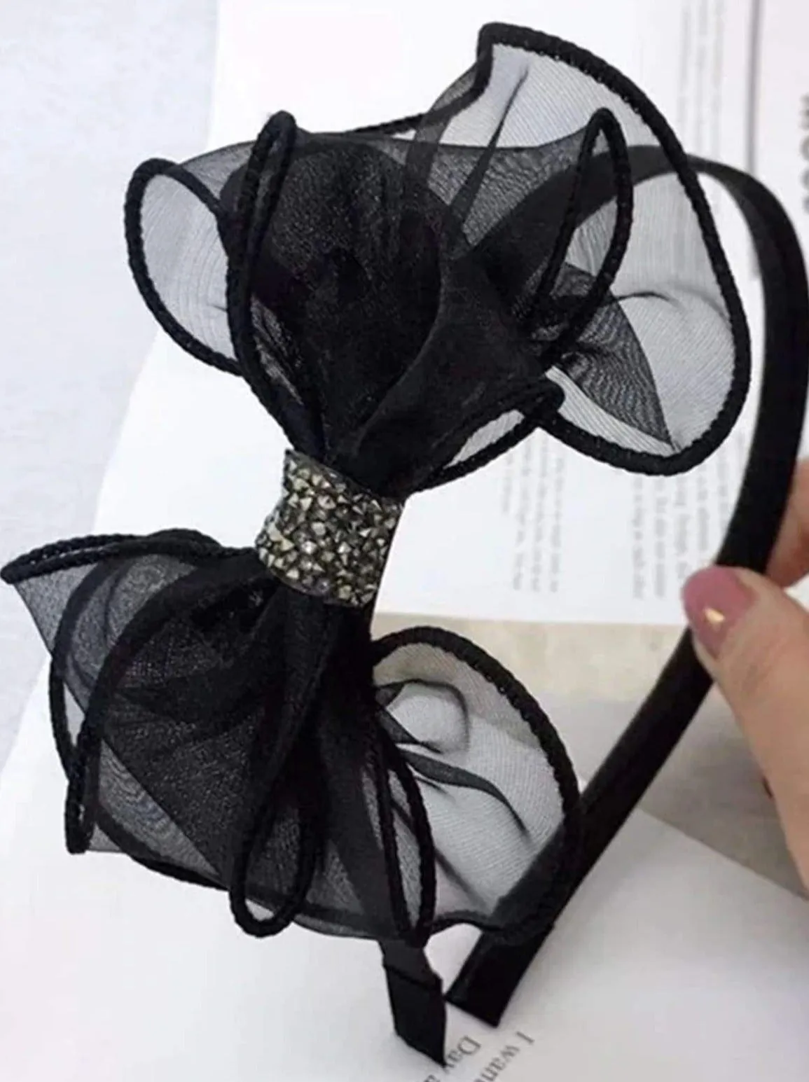 Lovely Girl Tulle Bow Headband