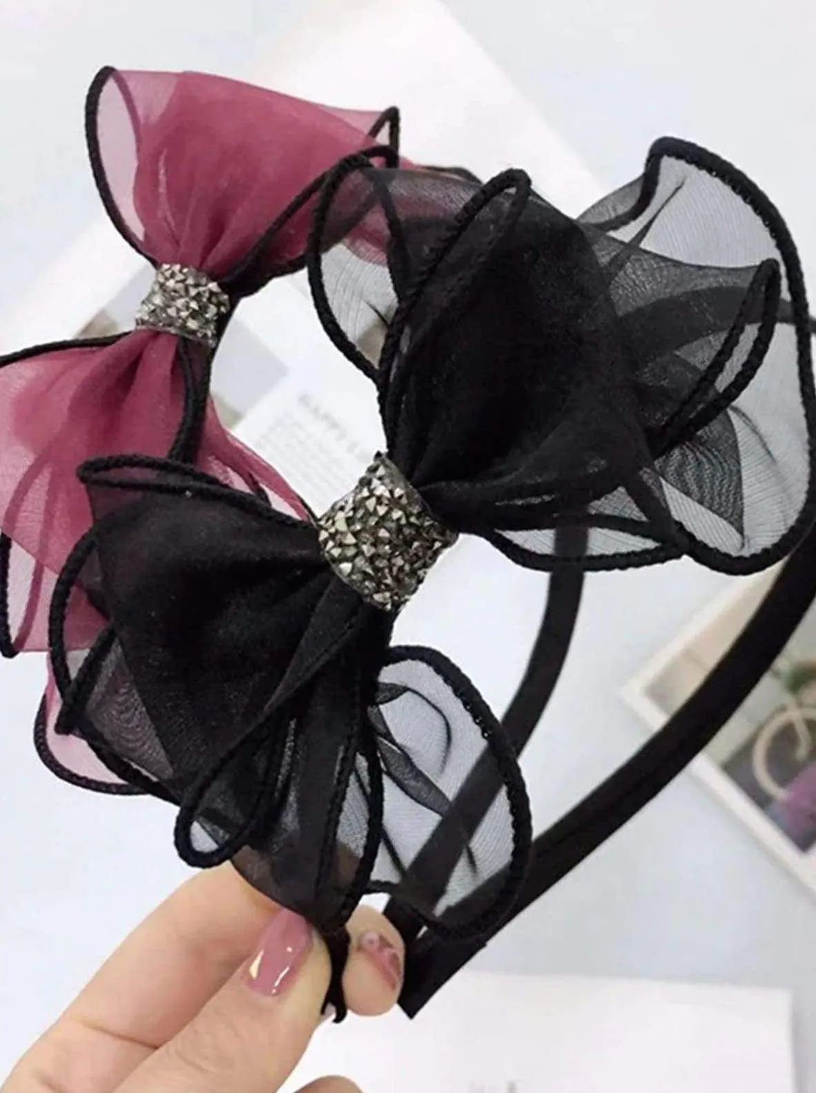 Lovely Girl Tulle Bow Headband