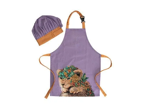 Maxwell & Williams Marini Ferlazzo Wild Planet Kids Apron & Hat Set Lion GX0596