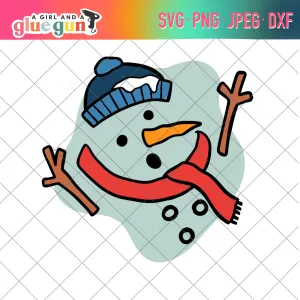 Melting Snowman Cut file