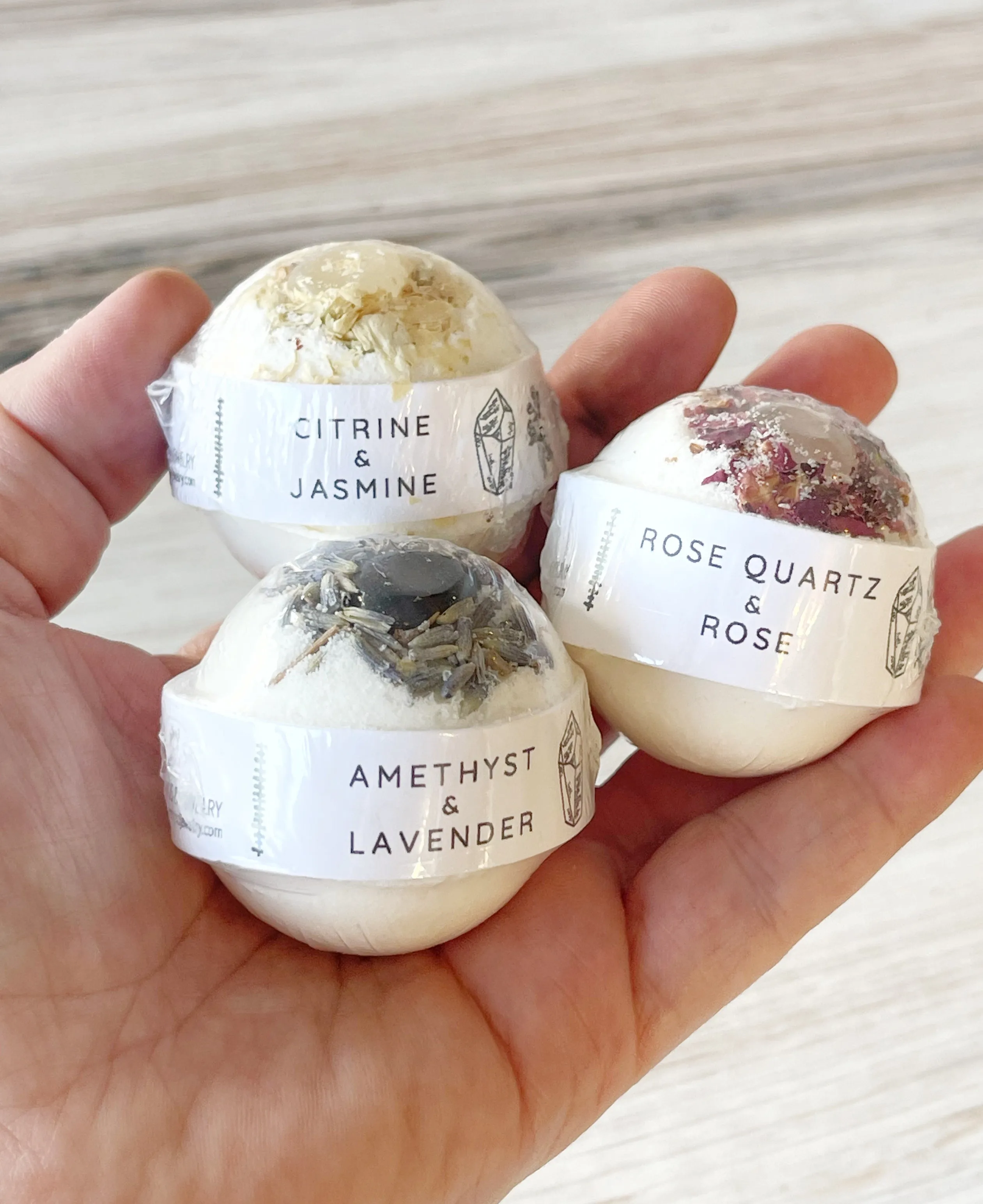 Mini Bath Bomb Set | Set of Six | Flowers   Salts