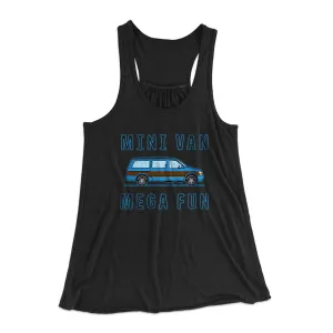 Mini Van Mega Fun Funny Women's Flowey Tank Top