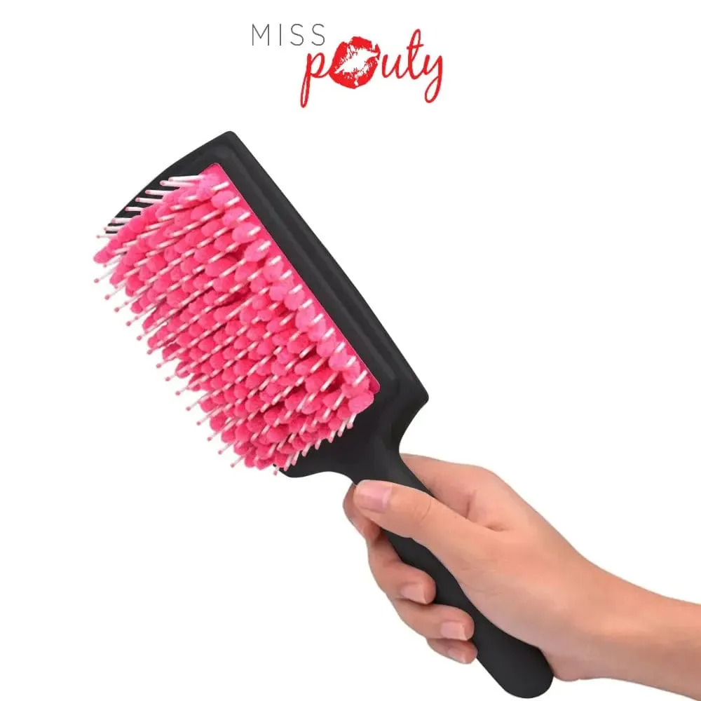 Miss Pouty -Brosse à cheveux large en microfibre séchage rapide