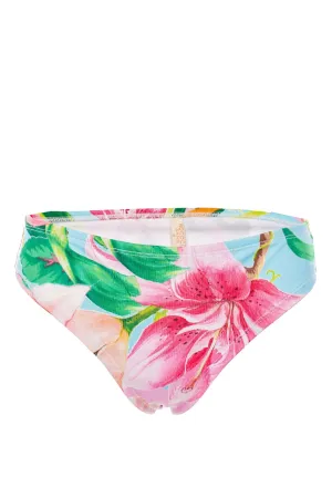 Multi Hibiscus Cheeky Bikini Bottom