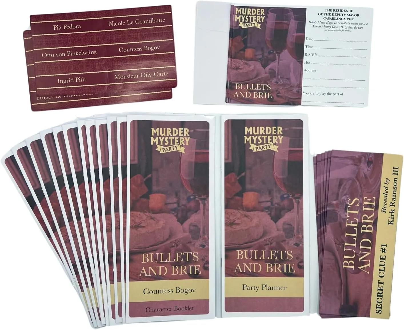 Murder Mystery Party: Bullets and Brie