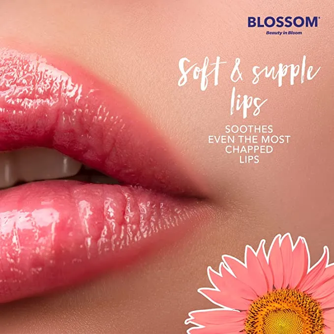 New Blossom Scented Moisturizing and Hydrating Shimmer Sparkle Lip Oil, Infused with Real Flowers, 3g, Coconut