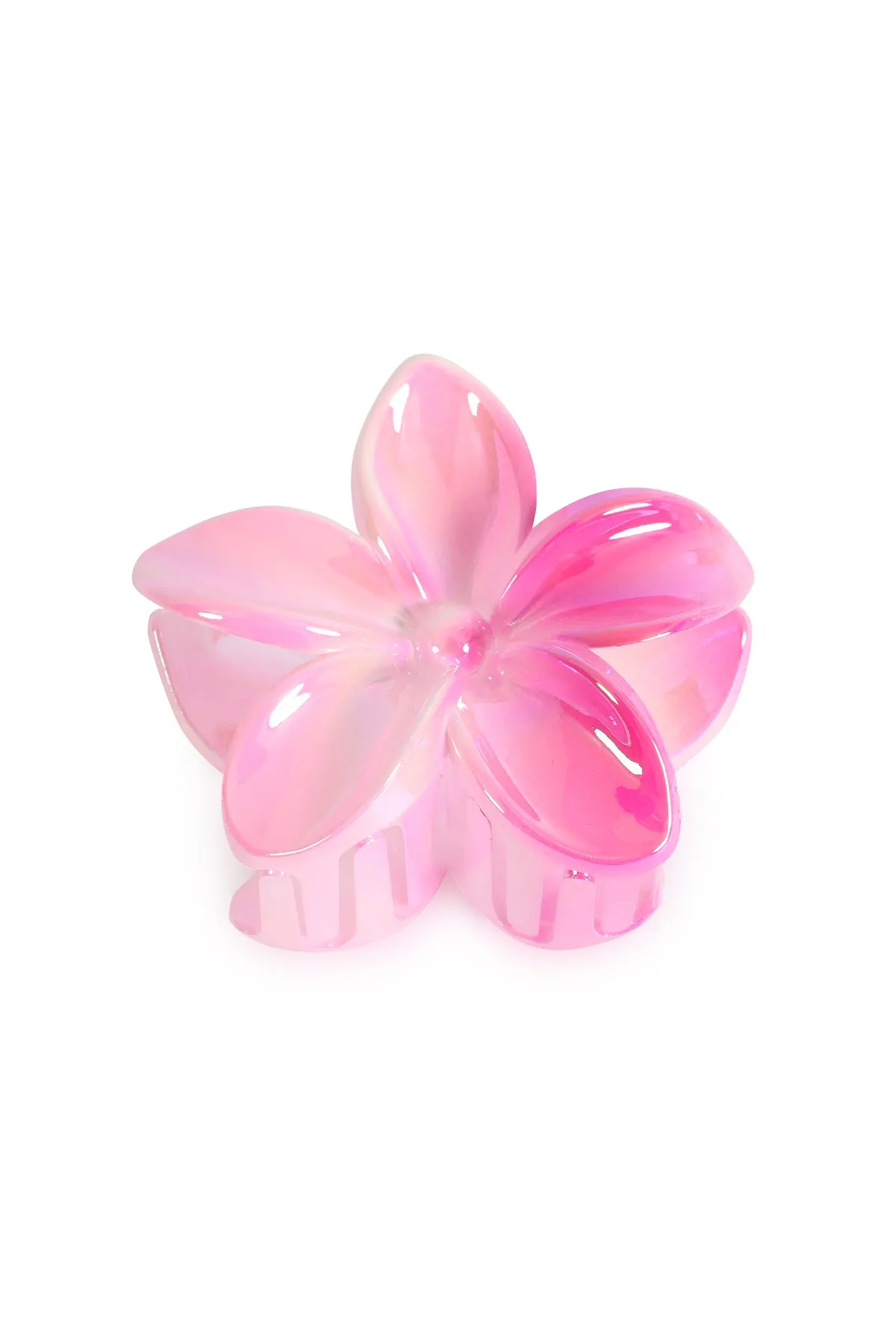 OMBRE PLUMERIA FLOWER HAIR CLAW CLIP HAIR ACCESSORIES