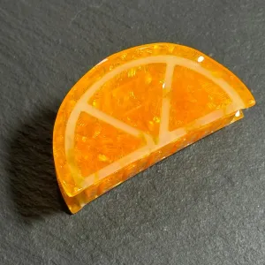Orange Slice Hair Claw