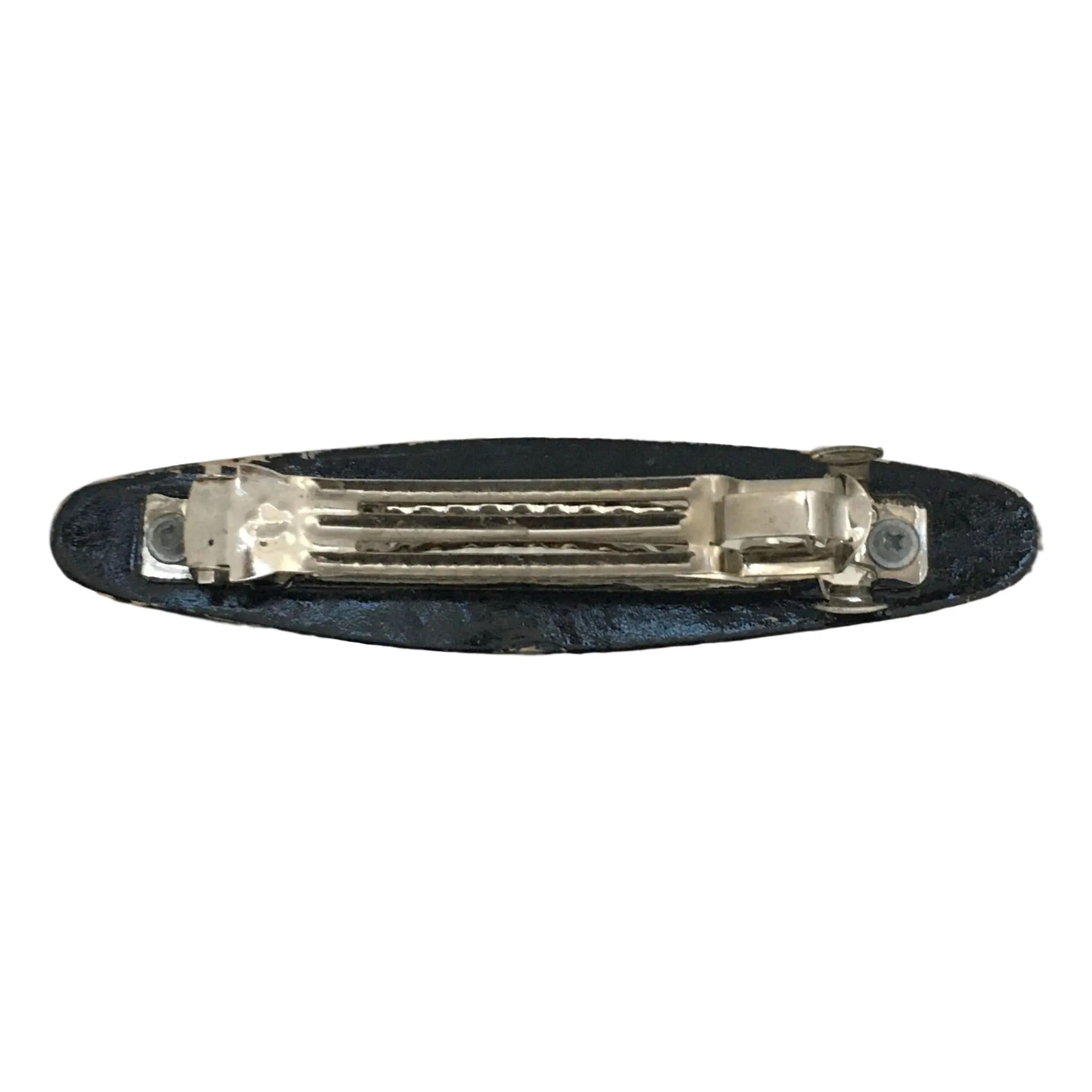 Oval Hair Clip Flower Design
