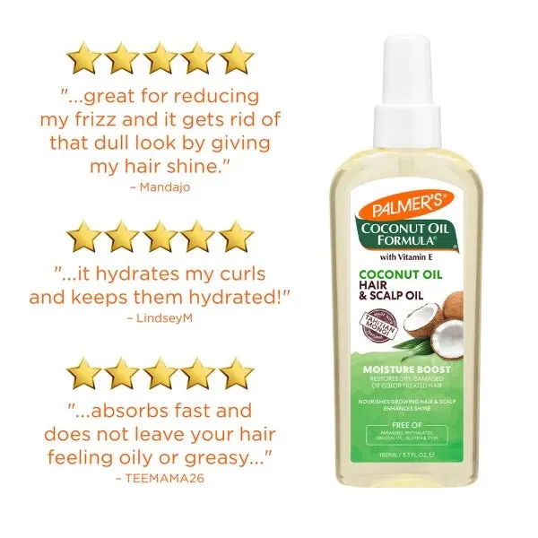 Palmer's Coconut Oil Formula Moisture Boost Coconut Oil Hair & Scalp Oil 5.1oz