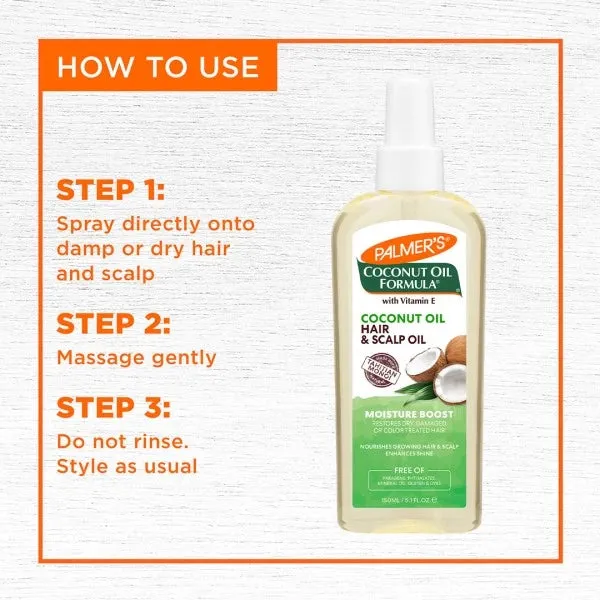Palmer's Coconut Oil Formula Moisture Boost Coconut Oil Hair & Scalp Oil 5.1oz