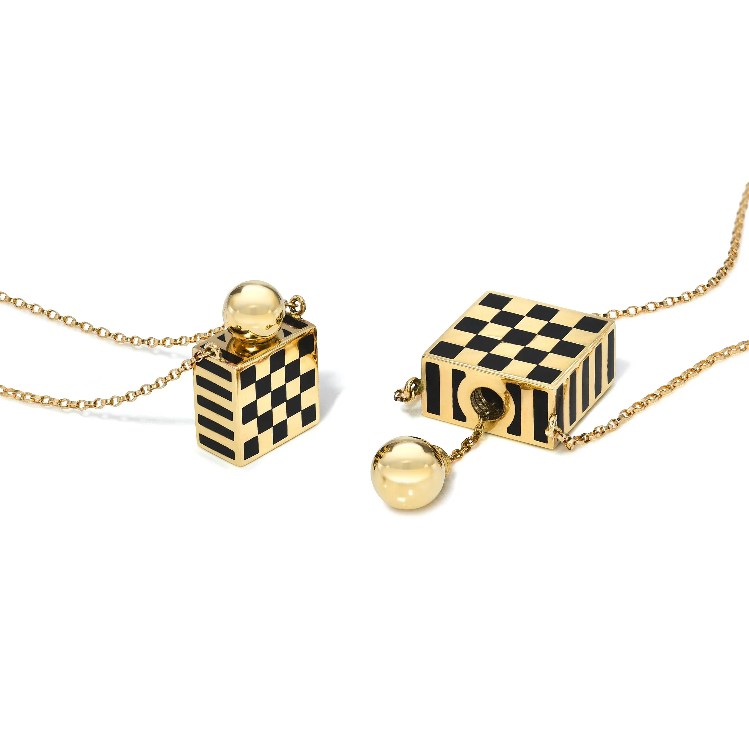 Pattern Vessel Box Necklace, Multiple Sizes