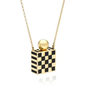 Pattern Vessel Box Necklace, Multiple Sizes