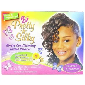 PCJ Pretty n Silky No-Lye Conditioning Creme Relaxer, Children's Coarse