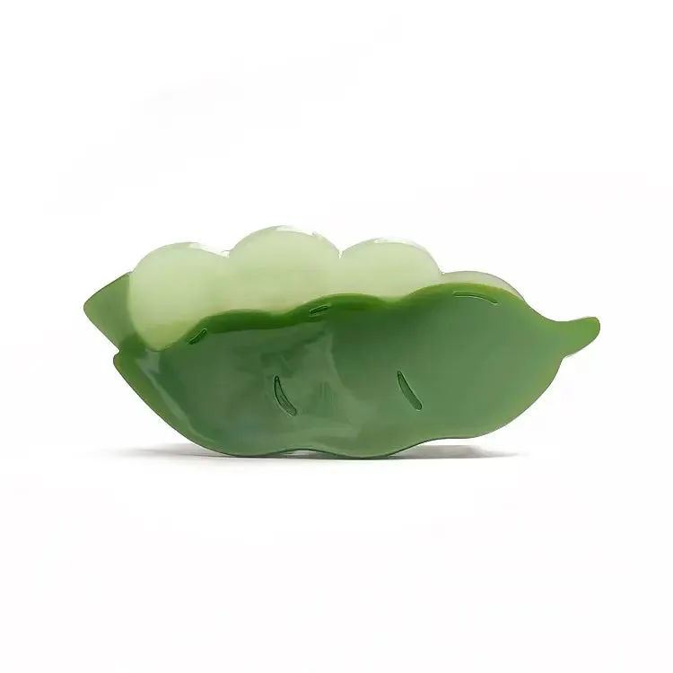Peapod Acetate Hair Claw