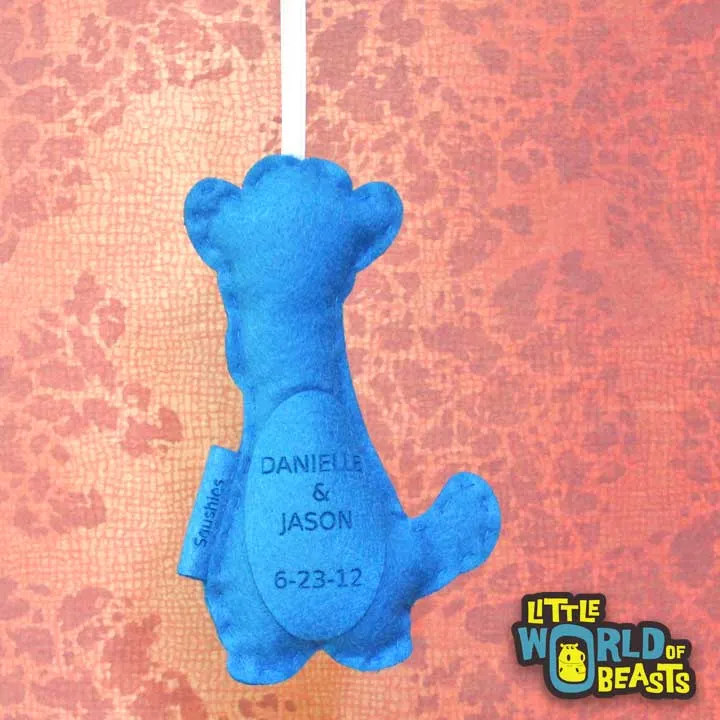 Personalized Giuseppe the Llama Ornament