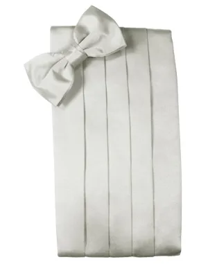 Platinum Luxury Satin Cummerbund