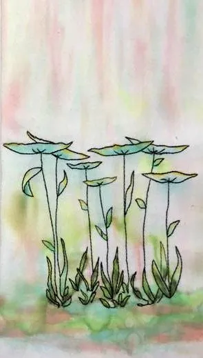 Queen Ann's Lace digitized embroidery