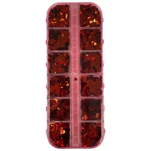 Red Sequin - Valentine Hearts #1
