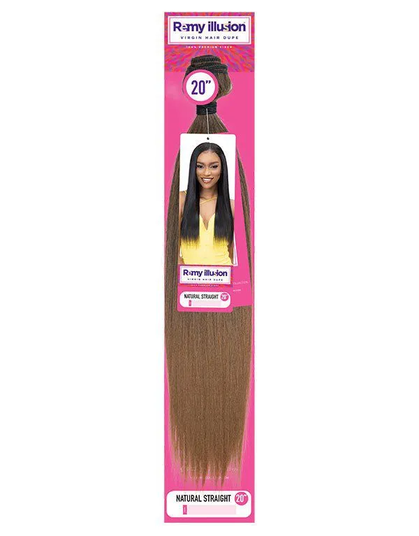 Remy Illusion Natural Straight 20"/30" -extension Synthetic Hair