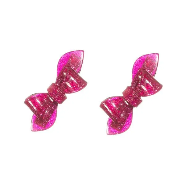 Rosane Bow Glitter Colors Alligator Clips