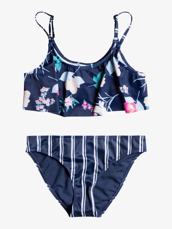 Roxy Girls Flowers Addict Flutter Bikini Set