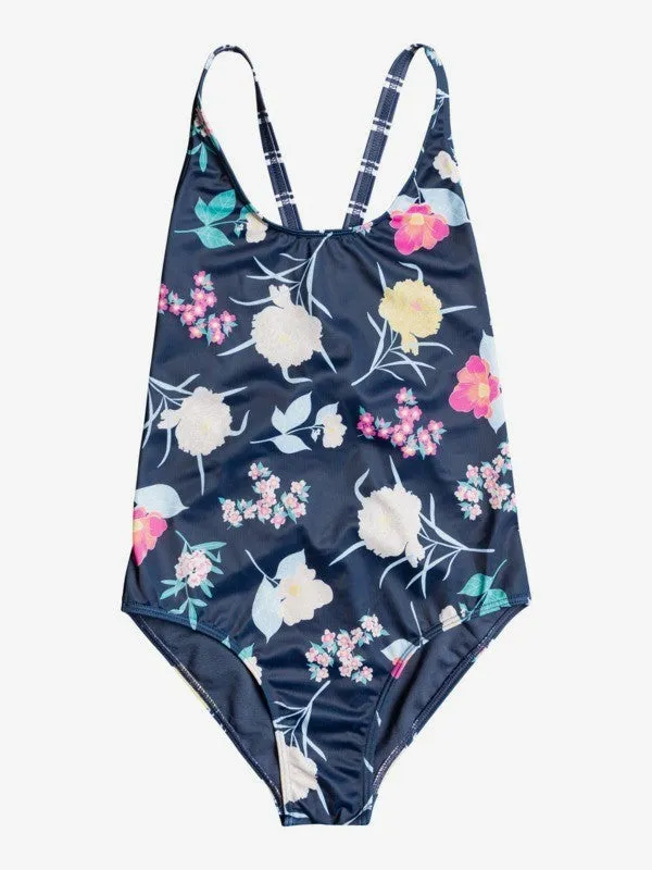 Roxy Girls Flowers Addict One-Piece Swimsuit