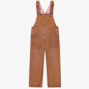 Salopette caramel en denim, enfant || Caramel denim overalls, child