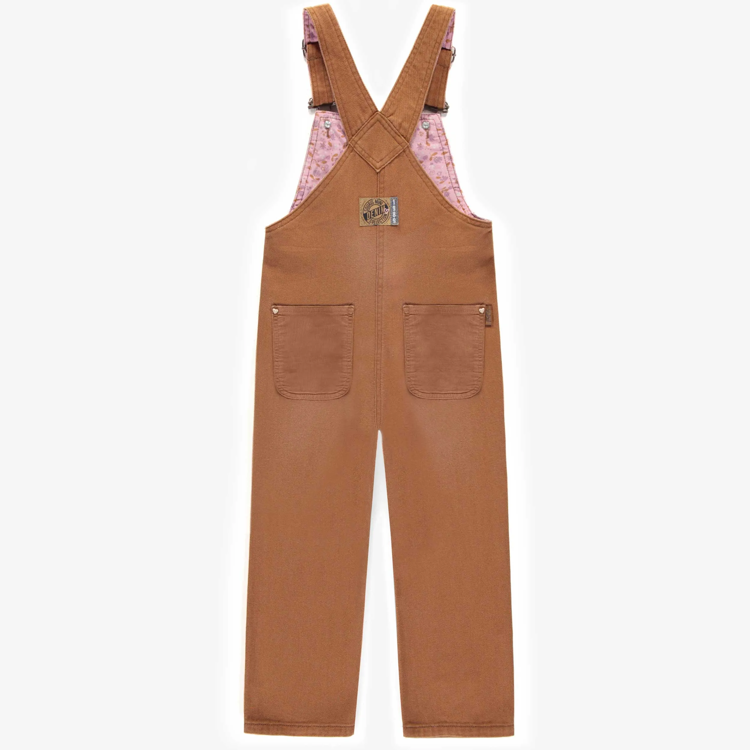 Salopette caramel en denim, enfant || Caramel denim overalls, child