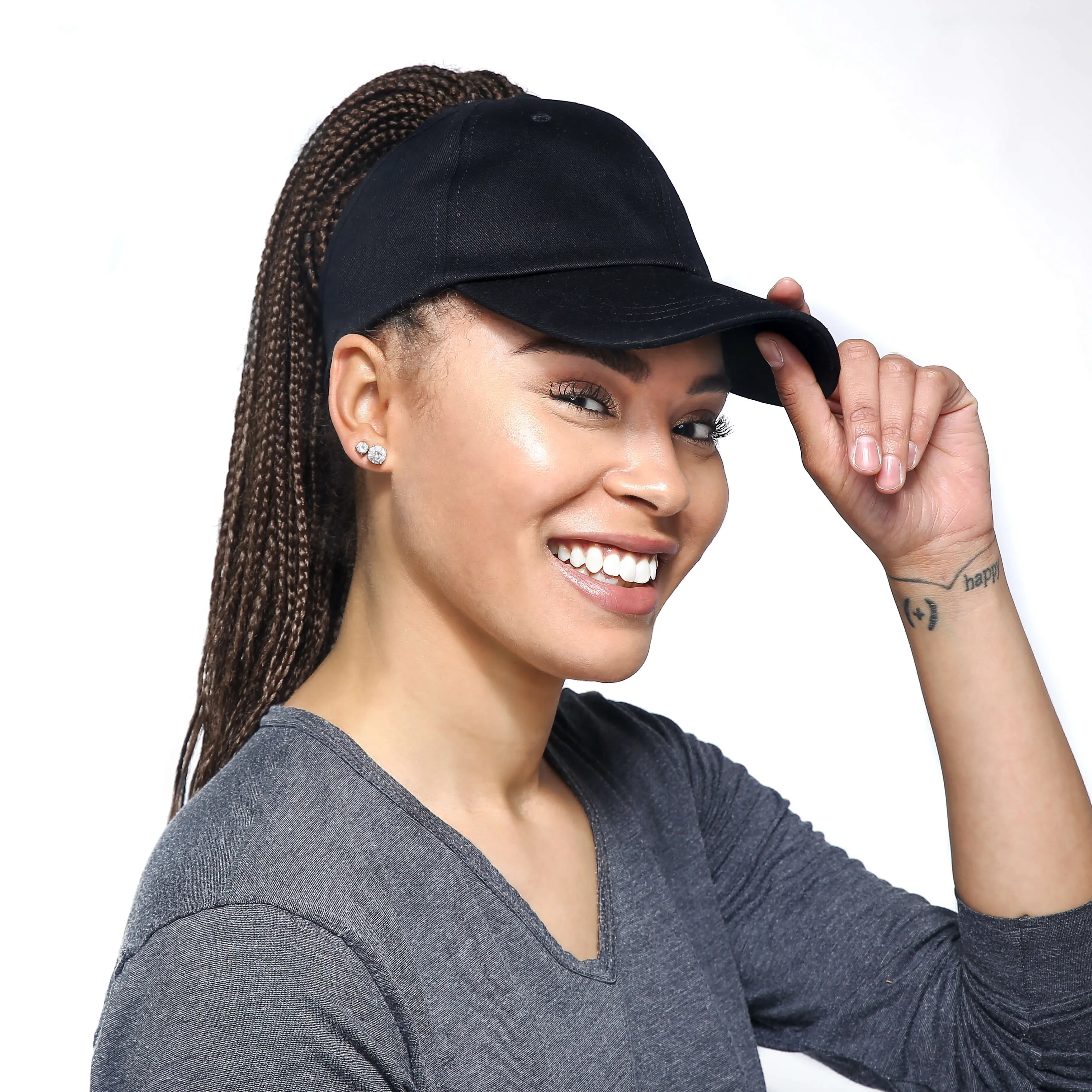 Satin Lined Culture Cap - Black