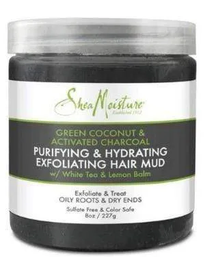 Shea moisture - Baume cheveux purifiant & hydratant exfoliant - 227g