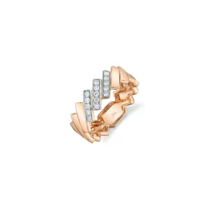 Shy Creation Diamond Domino Ring
