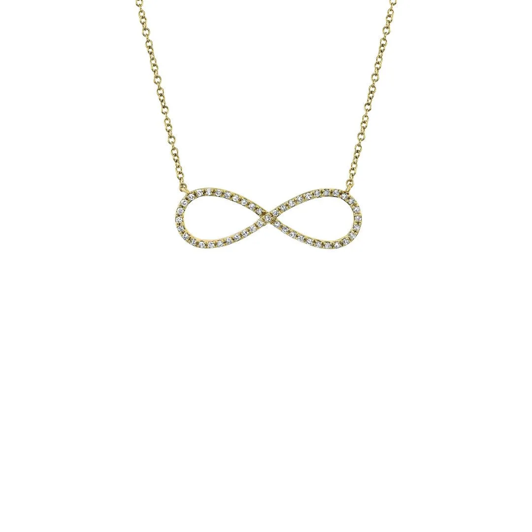 Shy Creation Diamond Infinity Necklace