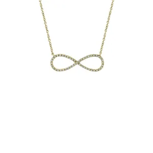Shy Creation Diamond Infinity Necklace