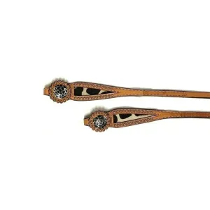 SIERRA Giraffe Inlay Western Split Reins