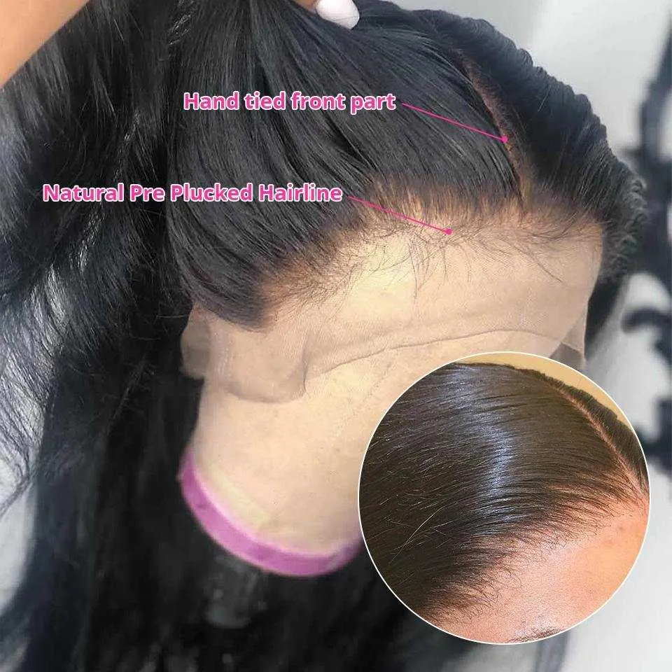 Silky Straight Lace Front Wig Transparent Lace Human Hair Wigs Sdamey Hair