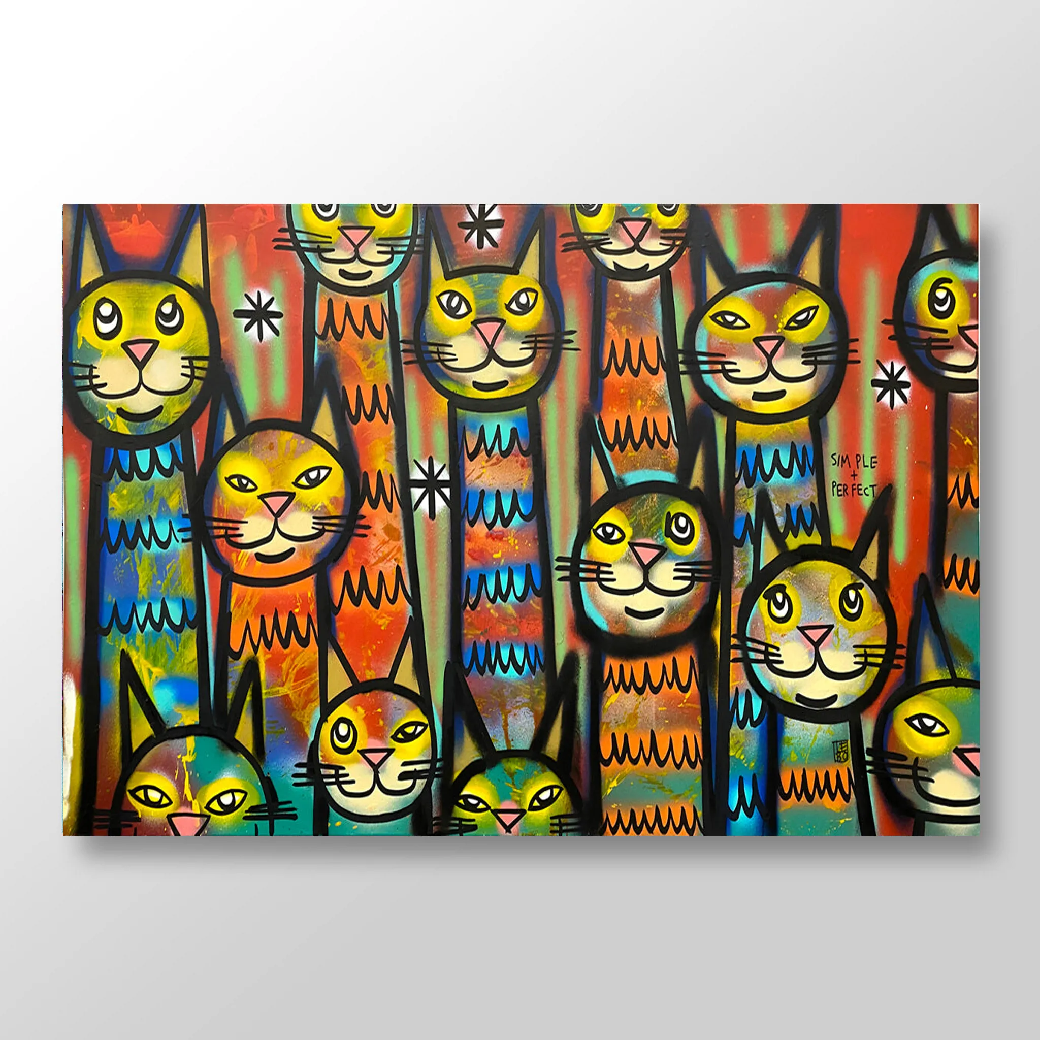 Simple and Perfect, Perfect and Simple - Published Art - Lebo Brushed Aluminum Artbond