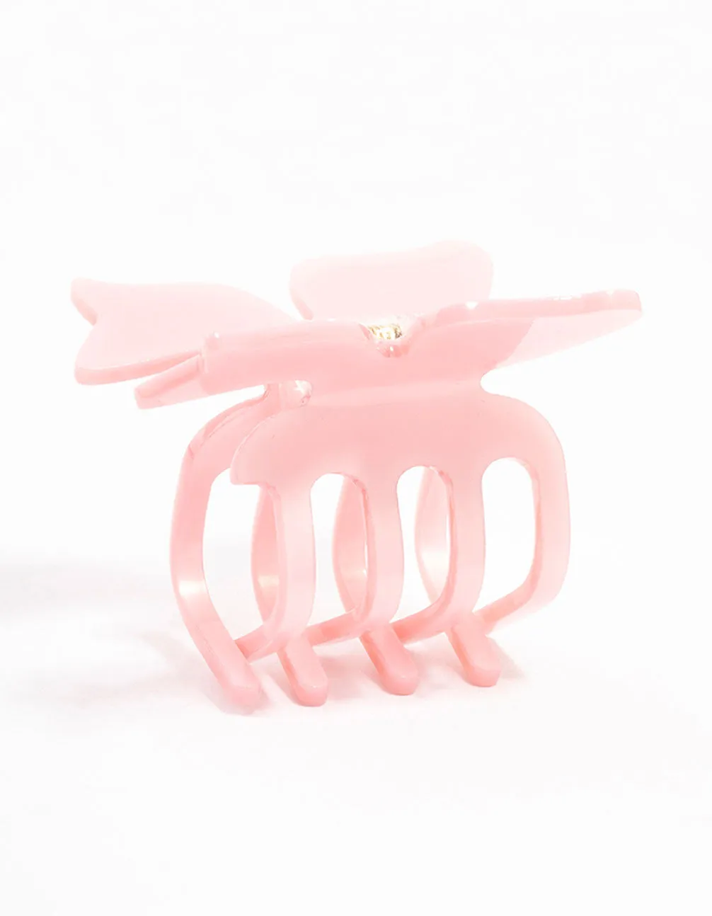 Small Acrylic Bow Claw Clip