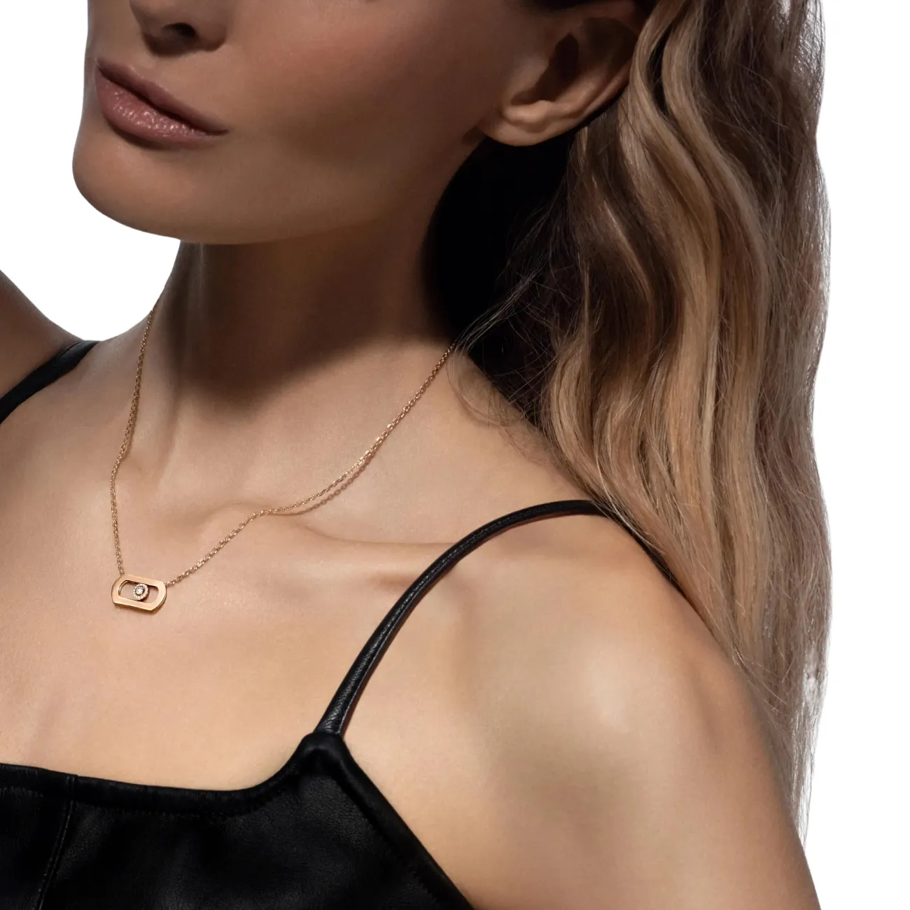 So Move 18K Yellow Gold Diamond Necklace